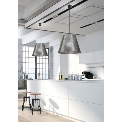 Ljuskrona med snöre PLATINO 1xE27/60W/230V