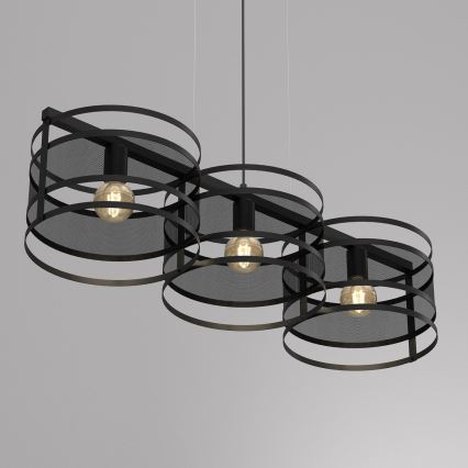 Ljuskrona med snöre RIM 3xE27/60W/230V