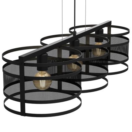 Ljuskrona med snöre RIM 3xE27/60W/230V