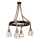 Ljuskrona med snöre ROPE ALEGRA 4xE27/10W/230V