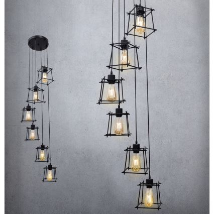 Ljuskrona med snöre RYGA 6xE27/20W/230V