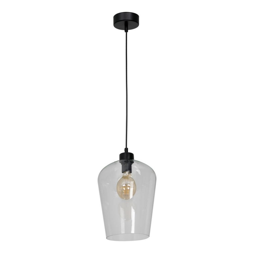 Ljuskrona med snöre SANTIAGO 1xE27/60W/230V klar
