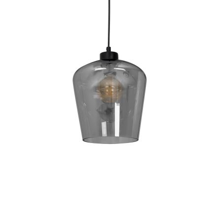 Ljuskrona med snöre SANTIAGO 1xE27/60W/230V svart