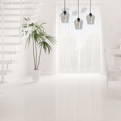 Ljuskrona med snöre SANTIAGO 3xE27/60W/230V klar