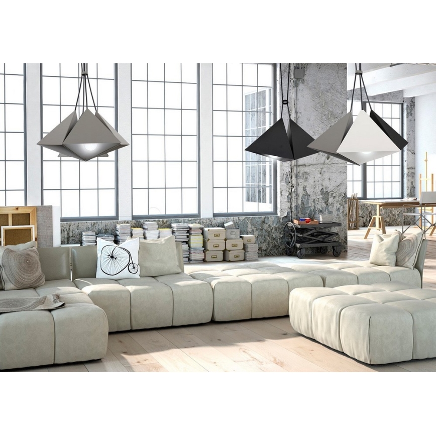 Ljuskrona med snöre SET 3xE27/60W/230V