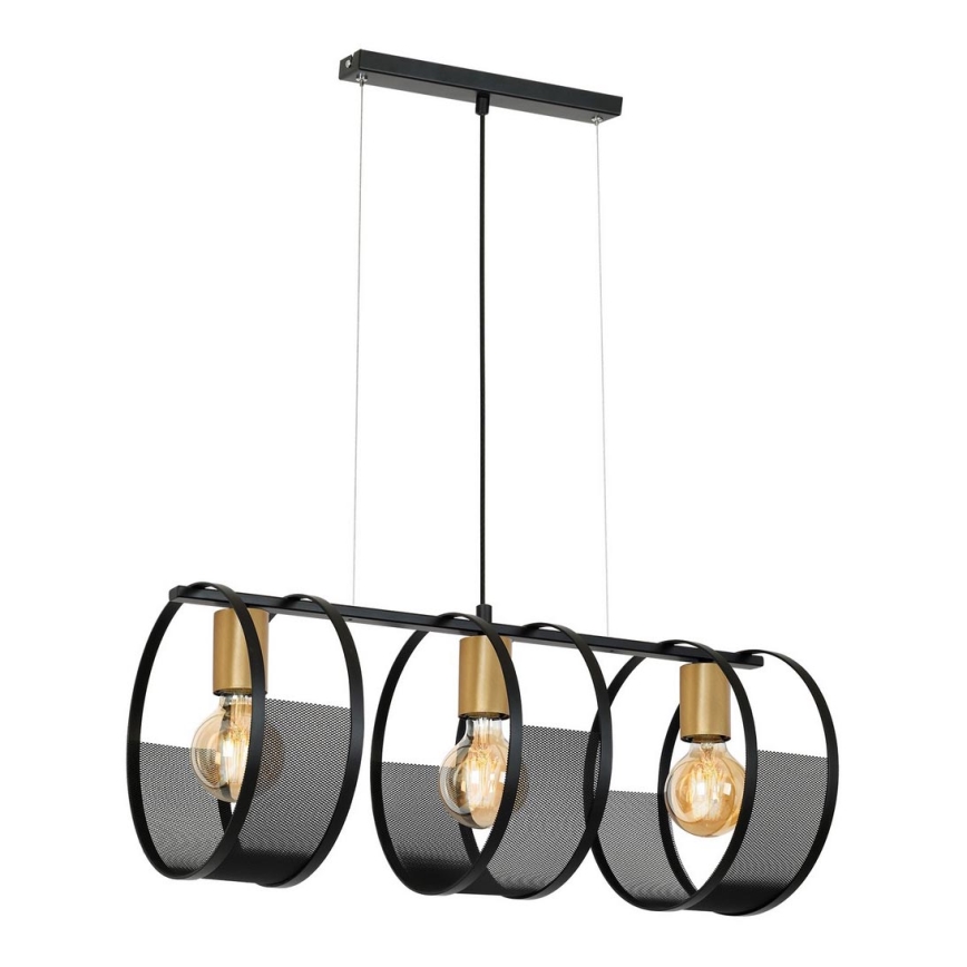 Ljuskrona med snöre SINER 3xE27/60W/230V