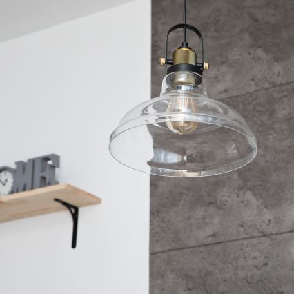 Ljuskrona med snöre SINGLE 1xE27/60W/230V