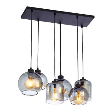 Ljuskrona med snöre SINTRA 6xE27/60W/230V