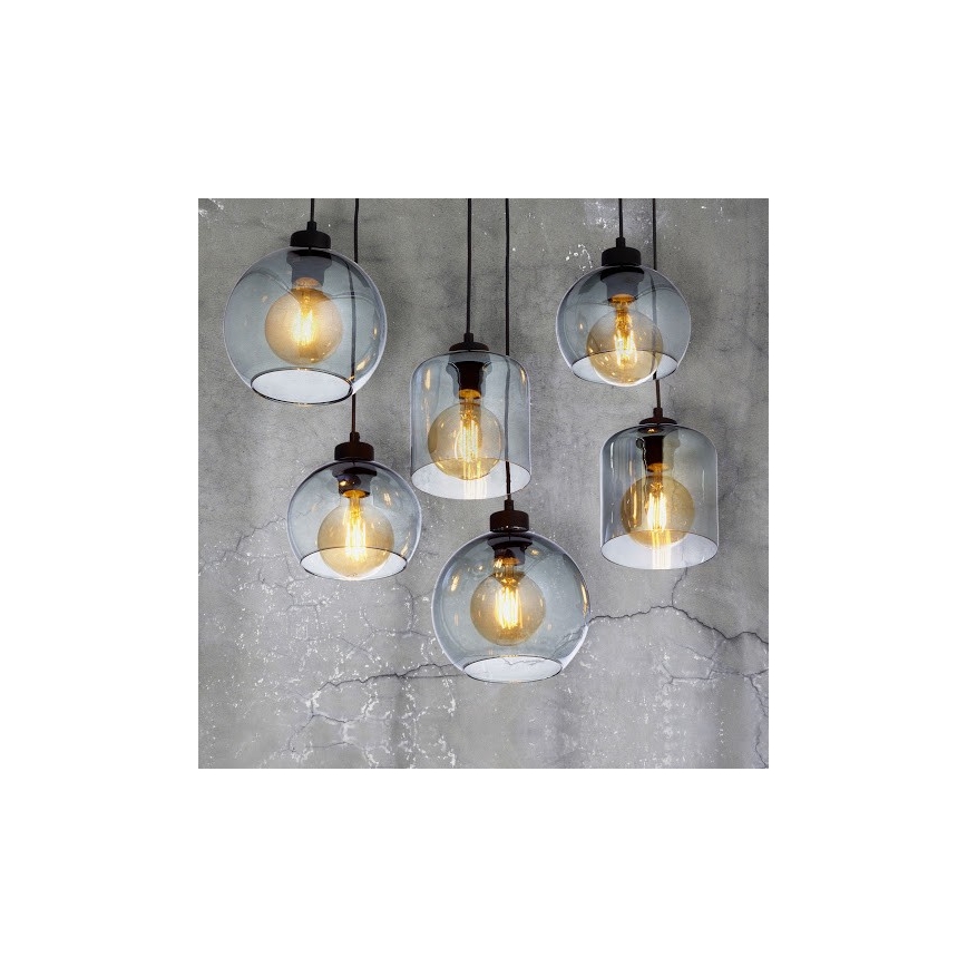 Ljuskrona med snöre SINTRA 6xE27/60W/230V