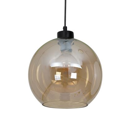 Ljuskrona med snöre SOFIA 1xE27/60W/230V brun
