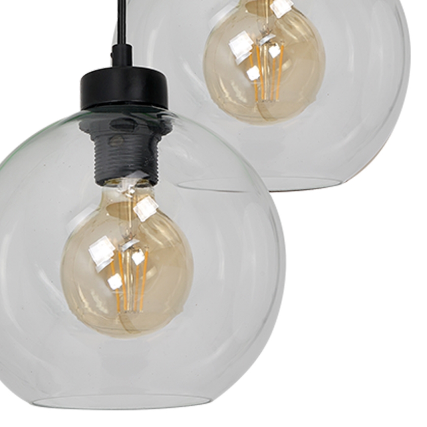 Ljuskrona med snöre SOFIA 3xE27/60W/230V klar