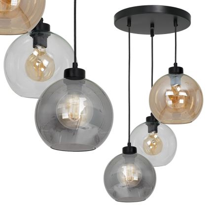 Ljuskrona med snöre SOFIA 3xE27/60W/230V mix