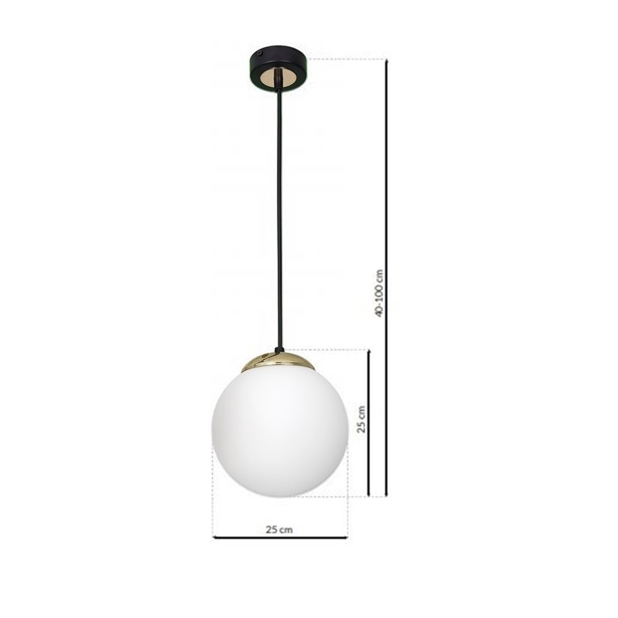 Ljuskrona med snöre SPARTA 1xE27/60W/230V