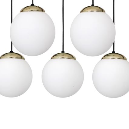 Ljuskrona med snöre SPARTA 5xE14/40W/230V