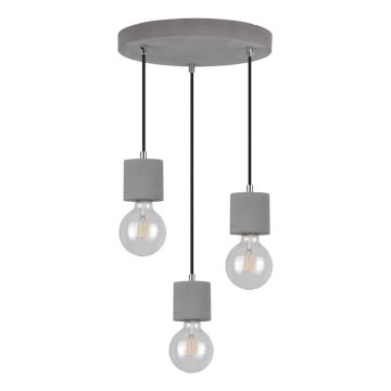 Ljuskrona med snöre STRONG 3xE27/60W/230V - FSC-certifierad