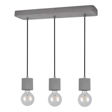 Ljuskrona med snöre STRONG 3xE27/60W/230V - FSC-certifierad