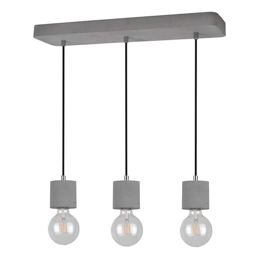 Ljuskrona med snöre STRONG 3xE27/60W/230V - FSC-certifierad
