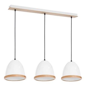 Ljuskrona med snöre STUDIO 3xE27/60W/230V