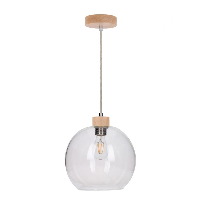 Ljuskrona med snöre SVEA 1xE27/60W/230V