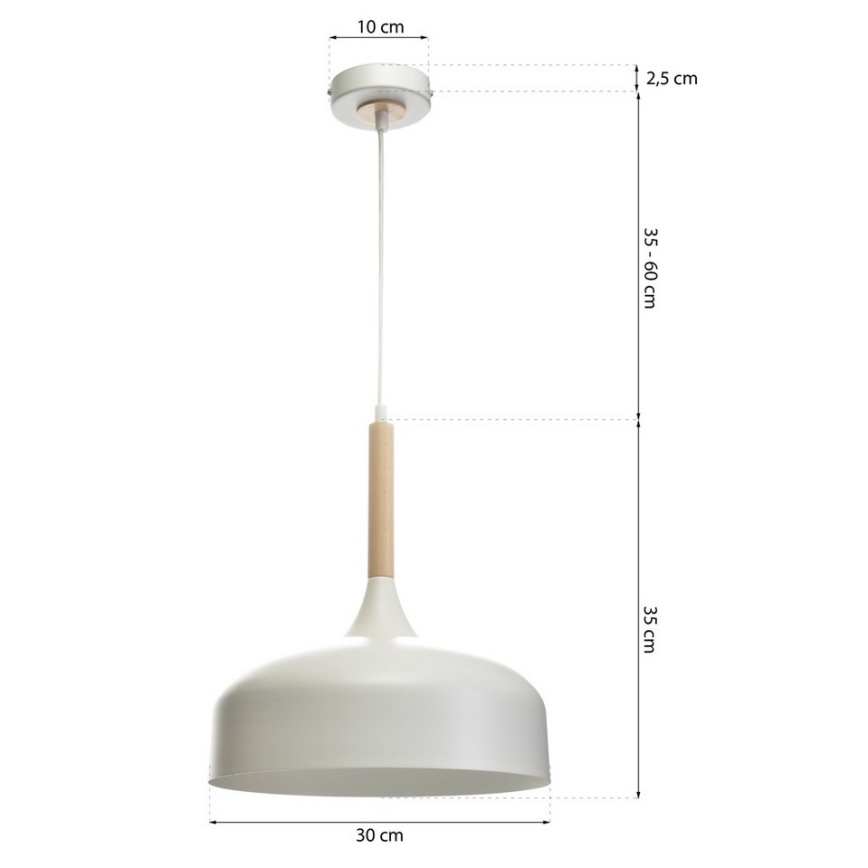 Ljuskrona med snöre TAYLOR 1xE27/60W/230V