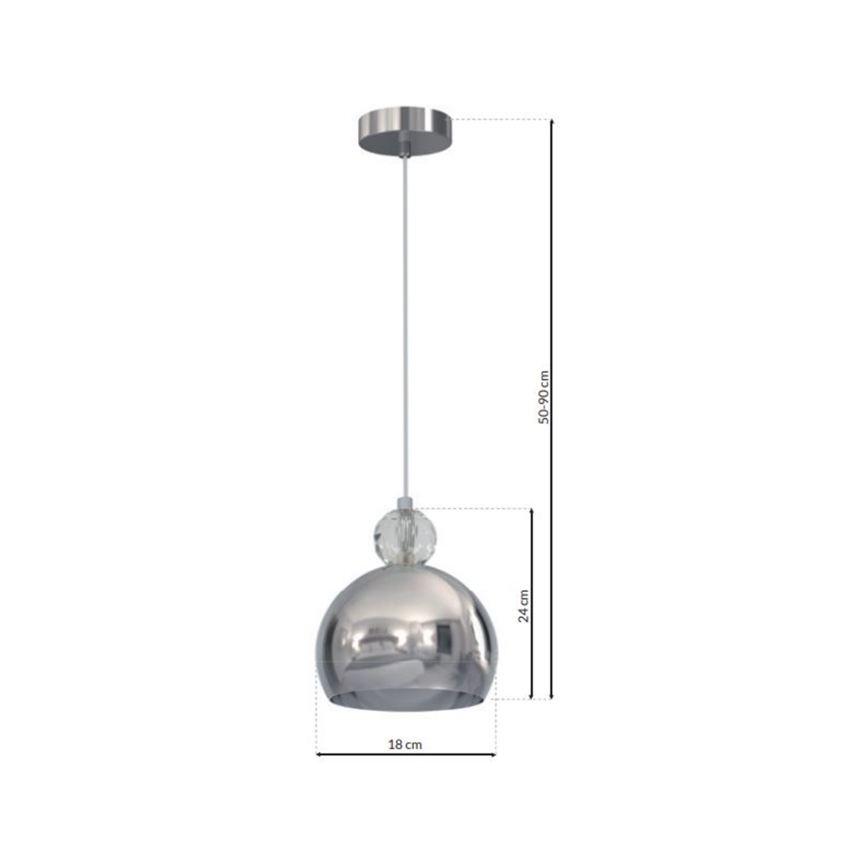 Ljuskrona med snöre TOLEDO 1xE27/60W/230V