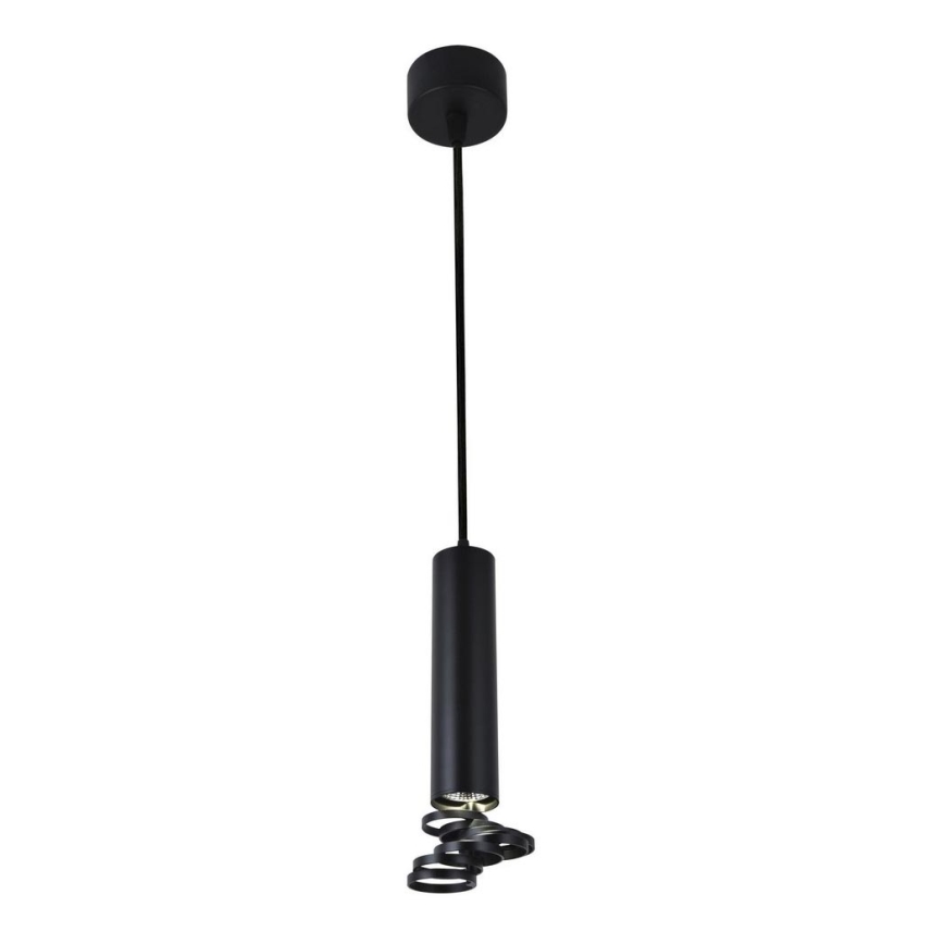 Ljuskrona med snöre TUBEA 1xGU10/50W/230V svart