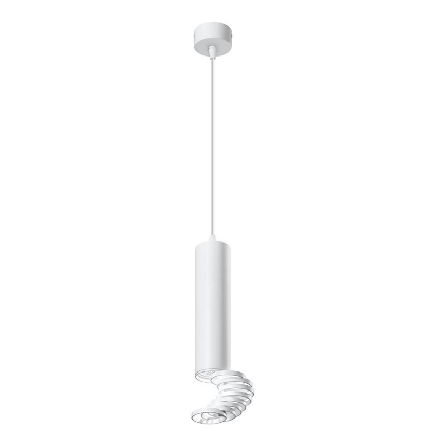 Ljuskrona med snöre TUBEA 1xGU10/50W/230V vit