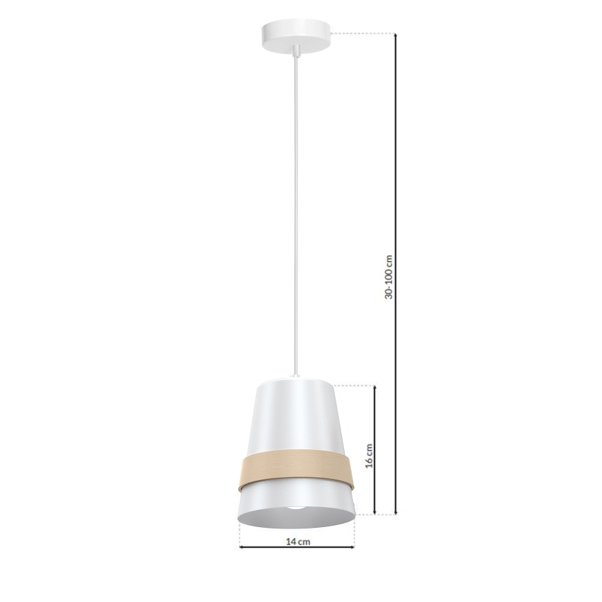 Ljuskrona med snöre VENEZIA 1xE27/60W/230V