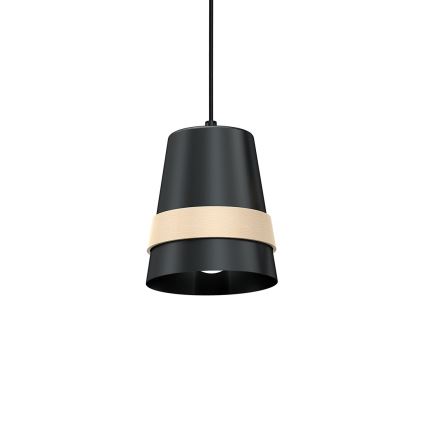 Ljuskrona med snöre VENEZIA 3xE27/60W/230V svart