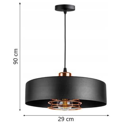 Ljuskrona med snöre VEST 1xE27/60W/230V