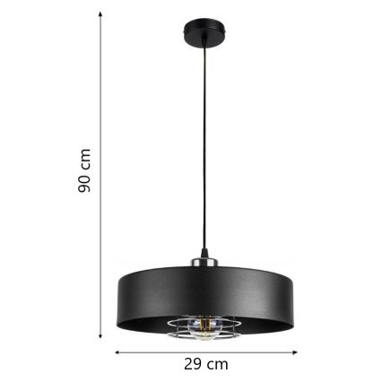 Ljuskrona med snöre VEST 1xE27/60W/230V