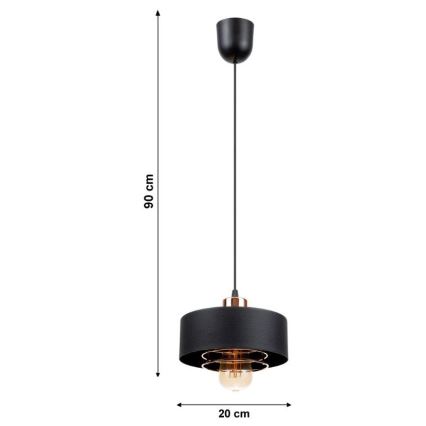 Ljuskrona med snöre VEST 1xE27/60W/230V