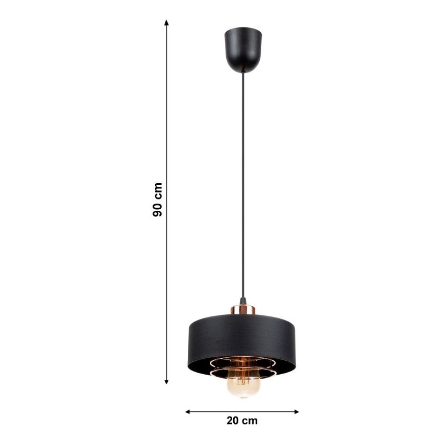 Ljuskrona med snöre VEST 1xE27/60W/230V