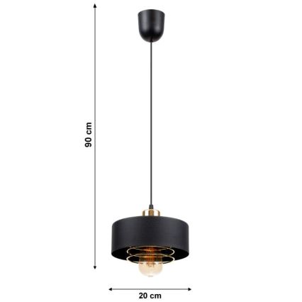 Ljuskrona med snöre VEST 1xE27/60W/230V