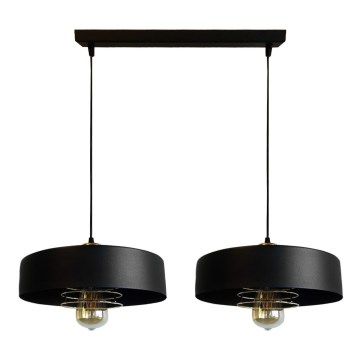Ljuskrona med snöre VEST 2xE27/60W/230V