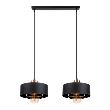 Ljuskrona med snöre VEST 2xE27/60W/230V