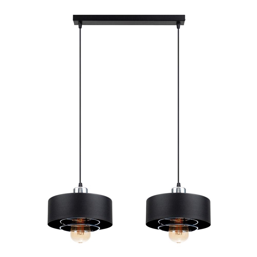 Ljuskrona med snöre VEST 2xE27/60W/230V