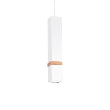 Ljuskrona med snöre VIDAR 1xGU10/25W/230V vit