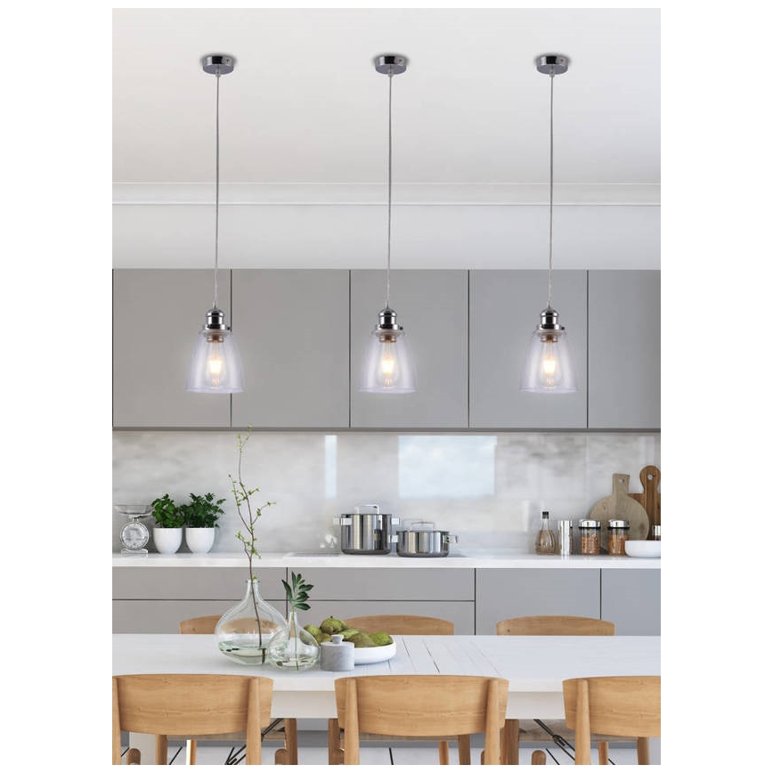 Ljuskrona med snöre VOICE 1xE27/40W/230V