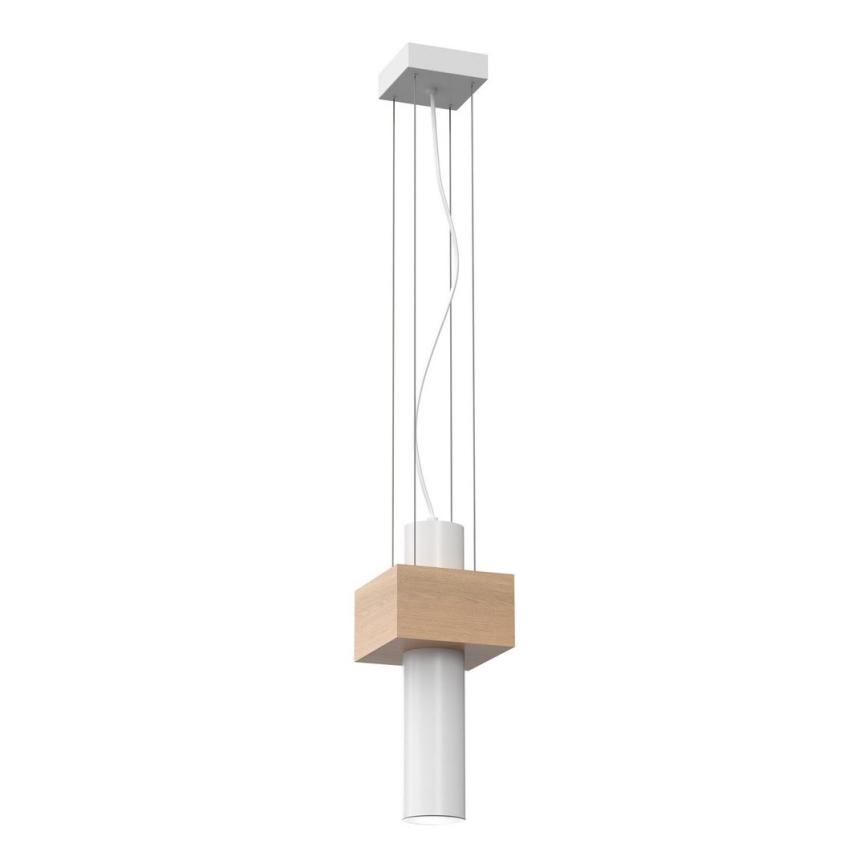 Ljuskrona med snöre WEST 1xGU10/25W/230V vit