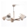 Ljuskrona med stång KALITHEA 5xE27/60W/230V beige