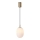 Ljuskrona med textilsladd 1xE14/25W/230V vit diameter 15 cm