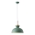 Ljuskrona med textilsladd 1xE27/15W/230V grön diameter 28 cm