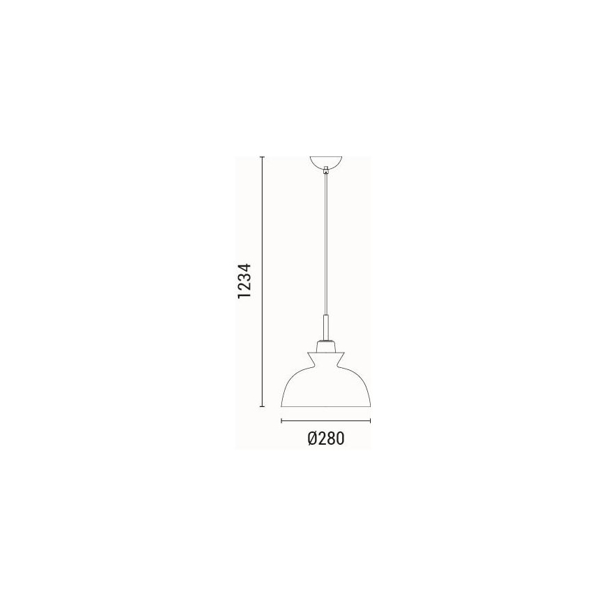 Ljuskrona med textilsladd 1xE27/15W/230V grön diameter 28 cm