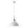 Ljuskrona med textilsladd 1xE27/15W/230V vit diameter 28 cm