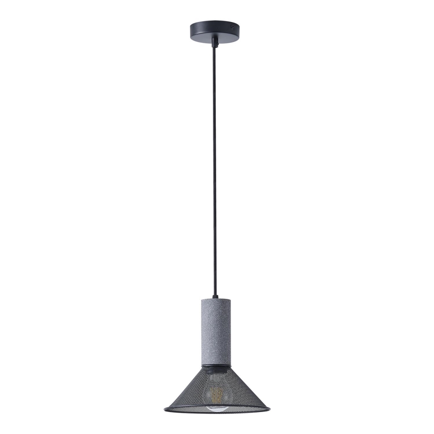Ljuskrona med textilsladd 1xE27/40W/230V svart