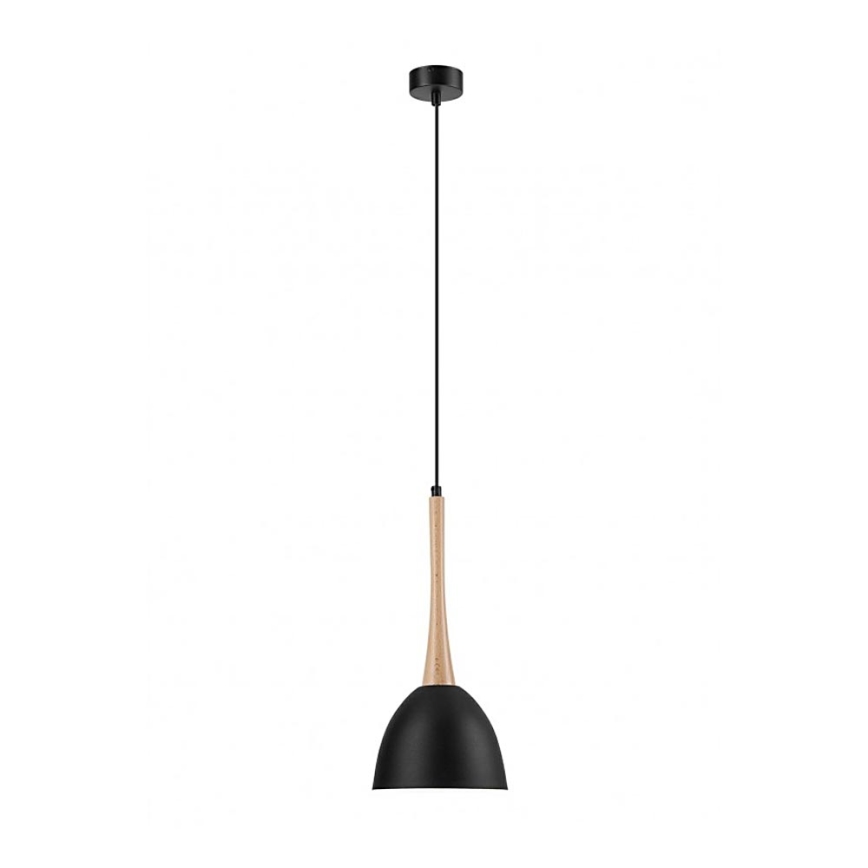 Ljuskrona med textilsladd 1xE27/60W/230V bok