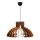 Ljuskrona med textilsladd 1xE27/60W/230V brun diameter 39 cm