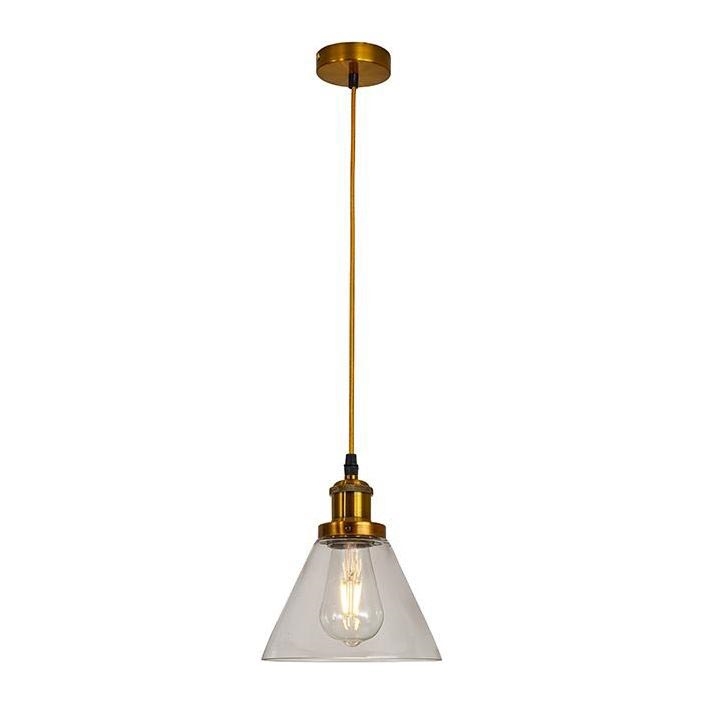 Ljuskrona med textilsladd 1xE27/60W/230V diameter 18,5 cm