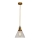 Ljuskrona med textilsladd 1xE27/60W/230V diameter 18,5 cm